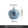 Nuevo Porcelana Azul y Blanca Clásica China Carácter Doble Feliz Cerámica Tarro de Almacenamiento Adornos Entrada del Hogar Gabinete de TV Gabinete de Vino Decoración