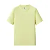 Camiseta unisex de cuello redondo 10A Sorona de tacto frío, 250g, uniforme para grupo de trabajo, color liso, versátil, se puede imprimir con texto