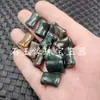 Ágata Hierba de Agua Doble Orificio Jade Bambú Cuentas Dispersas Calcedonia Alto Passepartout Pulsera Collar Accesorios Cuentas