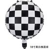 Nuevo globo redondo de aluminio de 18 pulgadas con tema de casco de carreras de fórmula de rally para coche