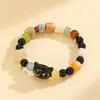 Pulseira de Contas de Bodhi em Ébano Natural Estrela Lua Gato Desenho Animado Homens e Mulheres Explosões Ao Vivo Fornecimento Pulseira Pulseira