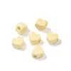 Cor de macaron tinta acrílica para assar coração estrela de cinco pontas furo grande contas soltas Pulseira DIY feita à mão acessórios de joias para miçangas