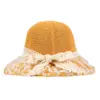 Sombrero de Paja Sombrero de Playa Sombrero de Paja con Cordones de Encaje Sombrero de Sol de Verano para Mujer Sombrero de Sol para Playa Sombrero de Sol con Borde de Encaje