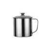 Caneca de Aço Inoxidável 304 Estudante Crianças Jardim de Infância Copo de Água Camada Única Não Magnético Espessado Caneca de Viagem Toda em Aço com Tampa