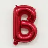 Globos de Papel de Aluminio con Letras y Números Rojos de 16 pulgadas Decoración para Primer Cumpleaños Boda Globos de Papel de Aluminio Venta al por Mayor
