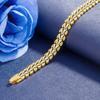 Ouro Vietnamita moedas europeias joias de ouro latão banhado a ouro imitação banhado a ouro 24k pulseira em formato de coração duplo presente criativo para mulheres atacado