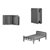 Cama dobrável, cama de solteiro, simples e conveniente para uso doméstico, adequada para apartamentos de aluguel, cama pequena para escritório ou dormitório, perfeita para cochilos, cama pequena de ferro para descanso da tarde