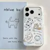 Cachorrinho Balançante Fofo Desenho Animado Ins Divertido Adequado para Capa de Celular Apple 17 Iphone15Promax Anti-Queda
