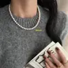 Collar de Perlas Redondas de Alto Brillo para Mujer Más Vendido Choker de Lujo Ligero con Acabado de Alta Gama Choker Multiusos Accesorio para el Día de la Madre