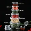 Taza para Salsa, Caja Redonda de Plástico Desechable para Salsa, Salsa para Dip de Condimento, Caja de Empaque de Maracuyá, Caja de Empaque para Llevar