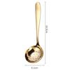 Luna Nueva Acero Inoxidable 304 Espesado Cuchara para Sopa Doméstica Colador Vajilla Chapada en Oro Cuchara Dividida Cuchara Común Cuchara Cuchara Cuchara Cuchara