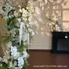 2026 Nueva Serie Blanca Accesorios de Flores para Bodas Juego de Decoración de Boda Materiales de Flores Color Claro Blanco Roto Arreglo Floral Artificial para Bodas