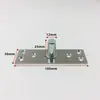Mola de piso de porta de vidro, extensão do eixo superior, peça de hardware, acessórios de fixação de eixo fixo simples de aço inoxidável