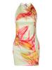 2025 Moda Europea y Americana Amazon Top Tubo de Cuello Colgante Estampado a Color Vacaciones Top de Chica Caliente para Mujer ins Tiempo de Verano