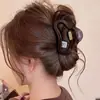 Presilha de cabelo grande de bolinhas para mulheres com cabelo grosso, modelo novo de alta qualidade 2026, grampo para coque na parte de trás da cabeça, acessório de cabelo tipo pinça de tubarão