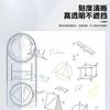 Regla de dibujo geométrico multifuncional de ángulo activo, transportador de ángulos de dibujo para estudiantes de primaria, regla de plantilla geométrica, regla de plano
