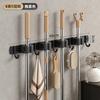 Clip para colgar mopa en la pared sin perforar Gancho para baño Artefacto de almacenamiento para pared del baño Escoba de cocina Colgador fuerte