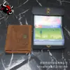 Portatarjetas de Piel Genuina tarjetero cartera con broche monedero piel de vaca de primera capa piel Crazy Horse hombres y mujeres mismo portatarjetas multiposición