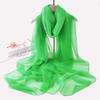 Estilo coreano All-match Yourou Sand Silk Scarf Primavera e Verão Protetor Solar Fino Cachecol Vermelho Solid Color Sunshade Shawl Scarf