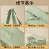 Necessaire transparente, bolsa de maquiagem em PU, bolsa de armazenamento de higiene pessoal em PVC de grande capacidade, necessaire com separação de úmidos e secos