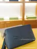 Cartera de Mano de Cuero Genuino de Doble Capa para Hombre Marca H con Caja de Regalo para Comercio Exterior Transfronterizo