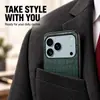 Capa de Celular Denior em Couro com Padrão de Crocodilo para Iphone17Pro Capa Protetora de Couro para Celular Apple 16E Capa de Couro Air 13