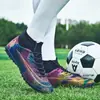 Novos tênis de futebol masculinos de tamanho grande para cross-border para casais, chuteiras AG longas TF para gramado artificial de treinamento para jovens