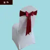 Fita de Casamento Flor de Costas de Cadeira Elástica Fita de Cetim de Casamento Laço Decoração de Costas de Cadeira de Hotel Cobertura de Cadeira Laço