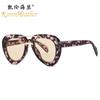 Novos Óculos de Sol com Armação de Sapo de Lente Dupla 9632 Óculos de Sol Retro Europeu e Americano Versáteis Óculos de Sol Aviador Modernos Masculinos