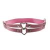 Anillo de pierna de personalidad europea y americana transfronterizo doble amor anillo de pie suelto ajustable anillo de pie de corazón de melocotón anillo de pierna de cuero de atadura accesorios para mujeres