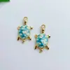 Accesorios de Joyería Colgante de Tortuga Colorida DIY Transfronterizos Colgante de Pulsera Aleación Accesorios de Gota de Aceite Pendientes Colgantes