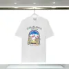 Estación Independiente Exportación Talla Europea Verano Nuevo Estilo Holgado Camiseta de Manga Corta Holgada con Logo de Letra Estampado