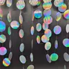 Estilo Ins Tema Disco Colorido Disco Coração Papel Arte com Café Decoração de Festa de Aniversário Arranjo Parede de Fundo Tira Puxar