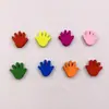 Botones de Madera Coloridos de Flor de Ciruelo de 15/20 mm en Stock, Varios Accesorios de Ropa de Animales de Dibujos Animados, 100/Paquete
