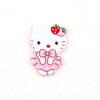 Insignia acrílica de dibujos animados de gato KT, accesorios, broche, estilo Harajuku, pegatinas para refrigerador, horquilla para el pelo para niños, material para bricolaje