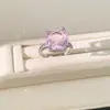 Brincos Pingente Flor Rombo Zircônia Super Brilhantes Estilo Coreano Conjunto Anel Colar Acessórios Exquisitos de Luxo Leve de Alta Qualidade para Mulheres