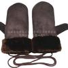 Manoplas para exteriores cálidas de piel sintética integradas para pareja de coche eléctrico montando guantes cálidos de terciopelo para montar lámina cálida