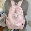 Mochila Escolar Azul Sal Marina con Puntos para Niñas Escuela Secundaria Ins Nicho Alta Apariencia Mochila para Estudiante de Secundaria Gran Capacidad Mochila de Moda