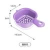 Cesta de Drenaje con Asa Portátil Doble Capa para Lavar Fruta Artefacto Simple Cesta de Limpieza de Arándanos Hogar Cocina Pequeño Lavabo para Lavar Verduras