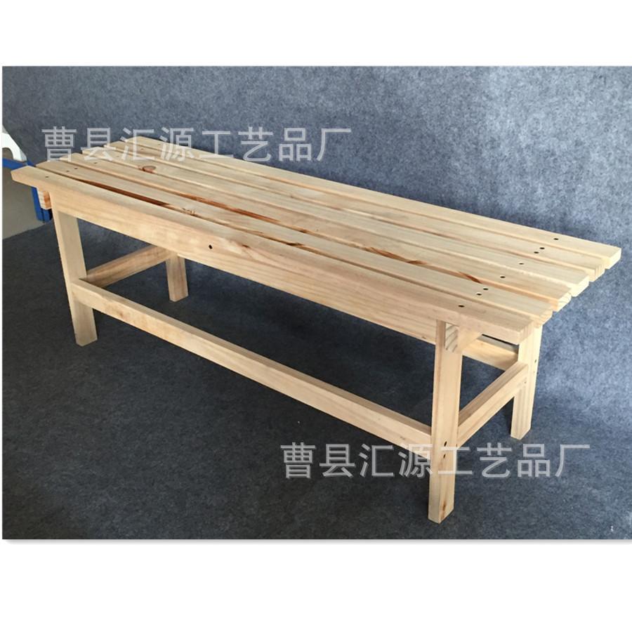 厂家定做出口欧洲原木古朴松木长条长凳 长椅子 木条床板家具