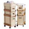 Gabinete de Almacenamiento Debajo del Escritorio de Oficina Tipo Cajón Multicapa con Ruedas Estantería de Almacenamiento para Libros, Papelería, Bocadillos, Juguetes para Dormitorio Estudiantil
