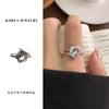 Anillo de plata tailandesa con diseño de flor simple y resistente a la decoloración de Lan Zhi, personalidad femenina, apertura coreana, anillo de plata esterlina 925, venta al por mayor transfronteriza