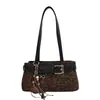Bolso Casual de Gran Capacidad con Estampado de Leopardo para Mujer 2026 Nuevo Otoño/Invierno Retro Versátil Bolso de Hombro Único Bolso Tote para el Trabajo