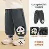 Pantalones Forrados de Polar Kaka Panda Ropa Infantil Pantalones Deportivos para Niños Pantalones Largos de Invierno para Niñas Pantalones de Chándal de Invierno para Bebé