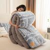 Cobertor de inverno quente de fleece de coral acolchoado colcha de inverno colchão de dormitório núcleo de fleece de leite fleece de floco de neve atacado