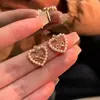 Pendientes de Perla con Forma de Lazo Hueco para Mujer Moda Joker Pequeños Frescos Dulces Lindos Pendientes Joyería Venta al por Mayor