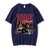 [Camiseta de Algodón Talla Europea] Camiseta de Eddie Munson Camiseta Estampada Estilo Harajuku Manga Corta Ropa Urbana para Hombres y Mujeres