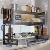 Organizador de fregadero de cocina, escurreplatos multifuncional, estante de almacenamiento a prueba de polvo para encimera, escurreplatos para fregadero de lavado