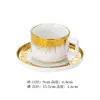 Nueva Taza y Platillo de Café de Cerámica, Taza y Platillo de Café Galvanizado Estilo Nórdico, Taza para Arte Latte Gourmet, Taza y Platillo de Lujo Ligero, Blanco Puro