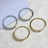 D hogar Europa y Estados Unidos retro simple moda aretes chapado en cobre oro de 18 quilates incrustado circonita arete de círculo grande joyería al por mayor